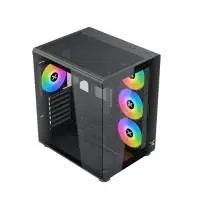 Кутия Xigmatek Aqua Compact Air 4 ARGB Fans Case ATX 