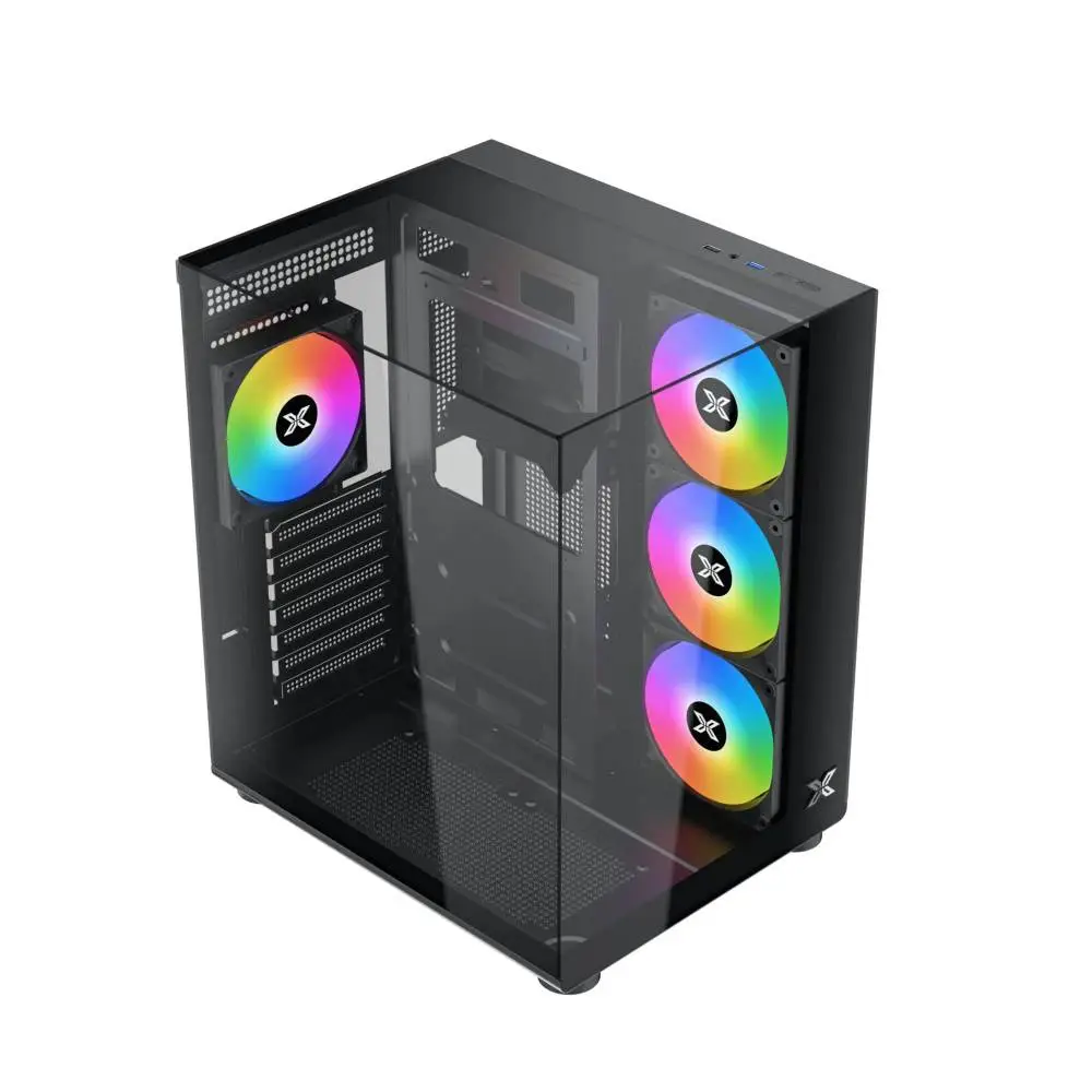 Кутия Xigmatek Aqua Compact 4 ARGB Fans Case ATX