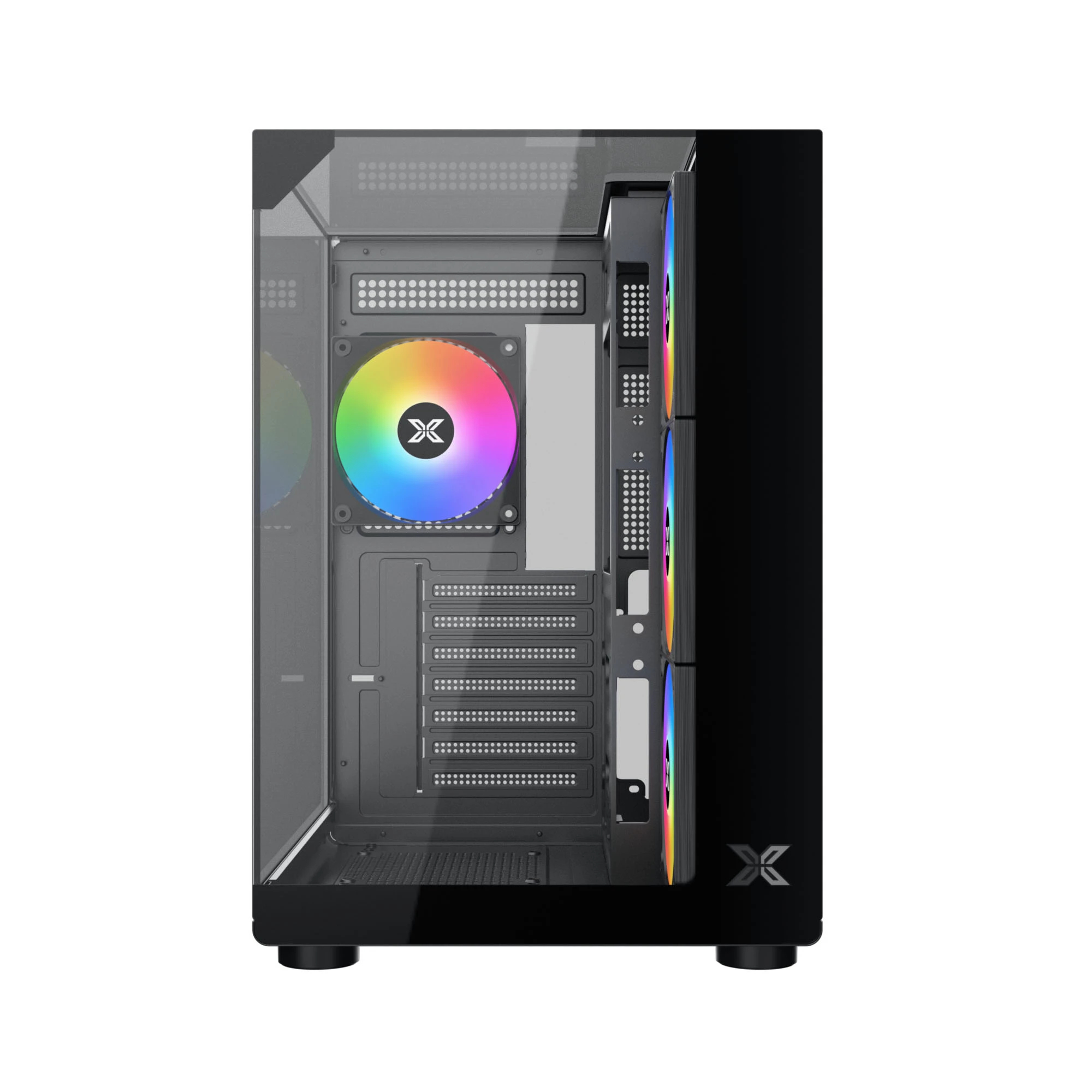 Кутия Xigmatek Aqua Compact 4 ARGB Fans Case ATX 