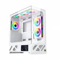 Кутия Xigmatek Alphard Pro Arctic, 6 inch LCD Display, 6 ARGB Fans Case E-ATX