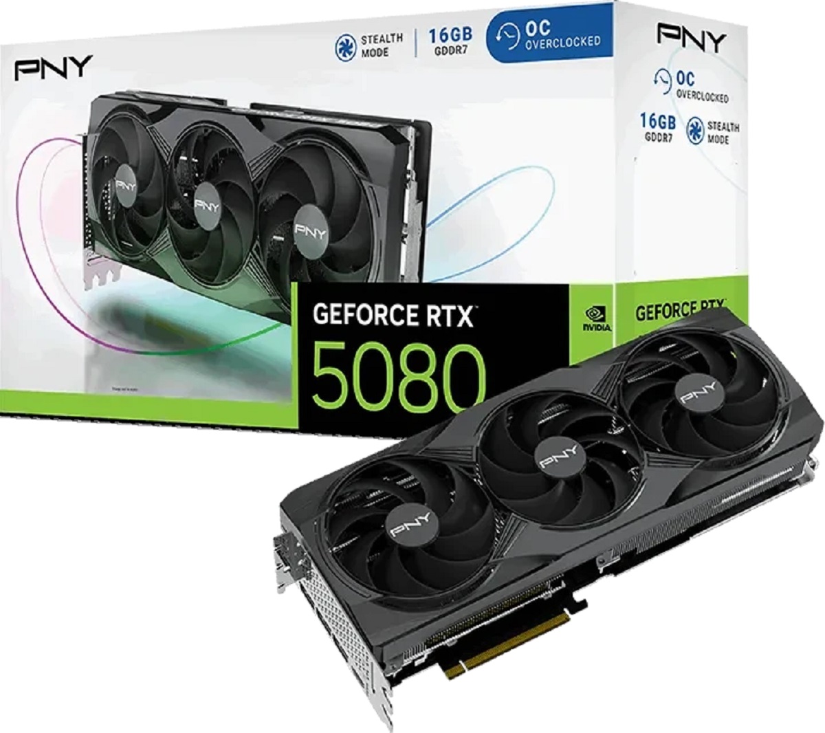 Видео карта PNY GeForce RTX 5080 16GB Triple Fan OC - VCG508016TFXPB1-O