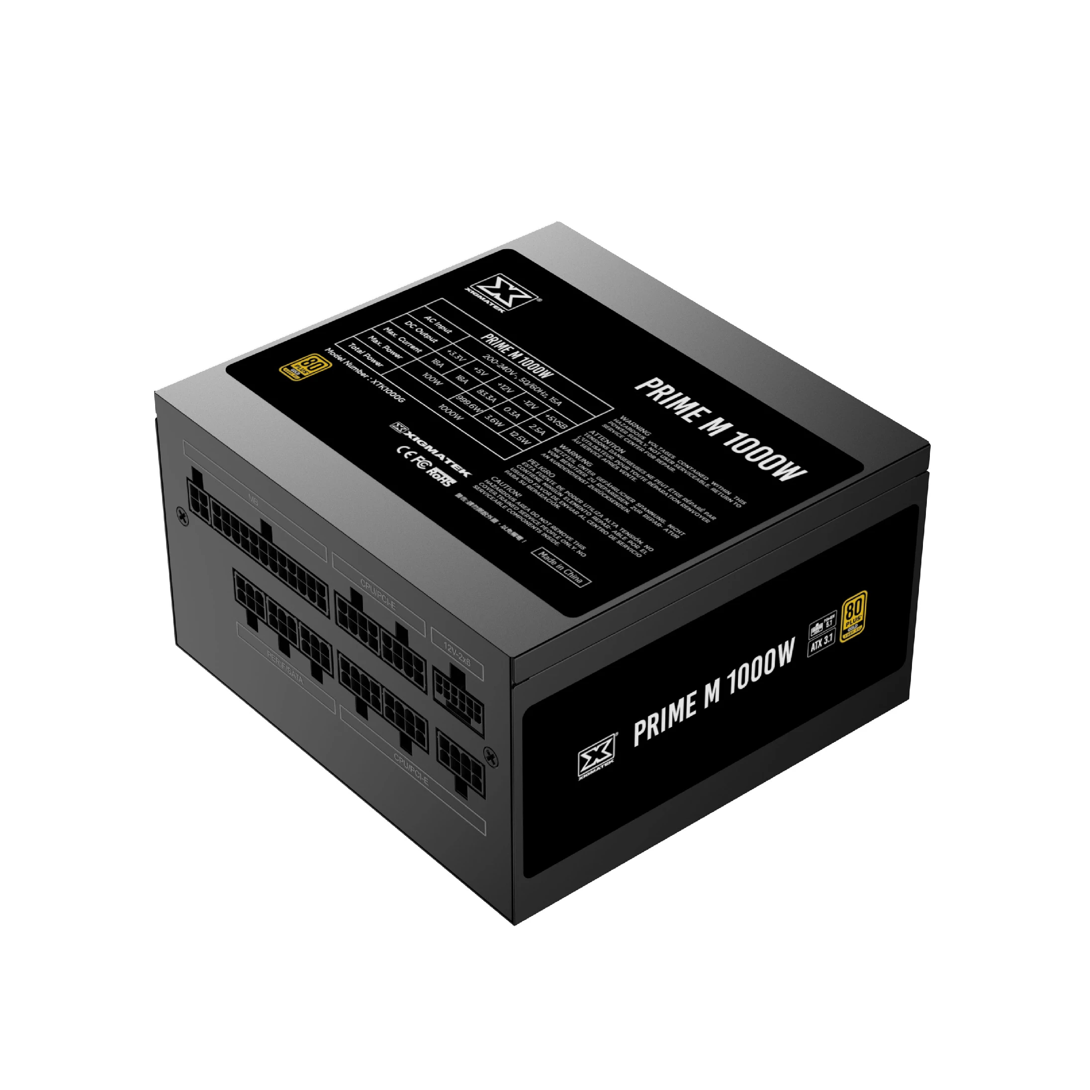 Захранване Xigmatek Prime M 1000W PSU ATX 3.1 80 Plus Gold Full Modular