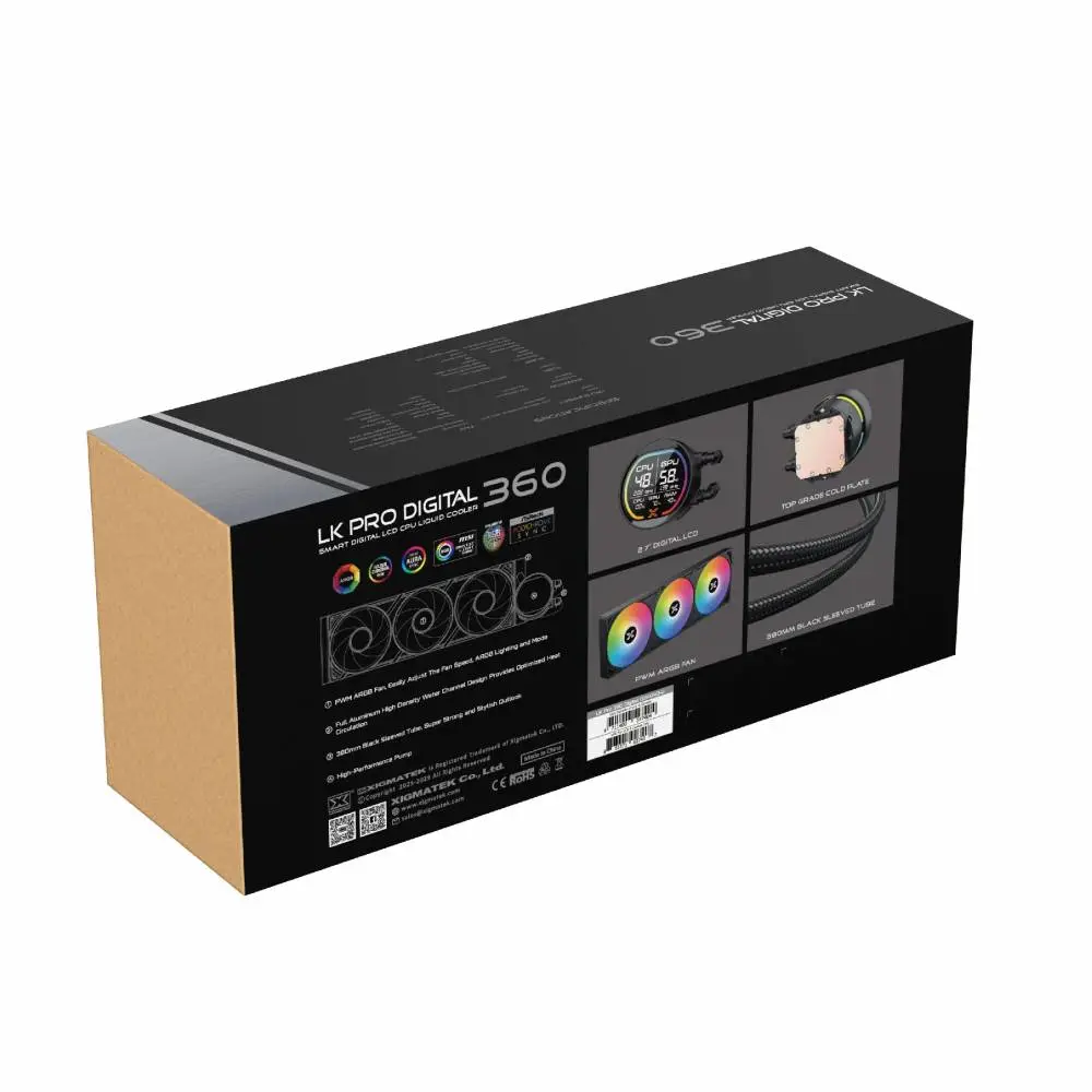 Водно охлаждане Xigmatek LK Pro 360 Digital 2.7 inch Digital LCD Display Water Cooling