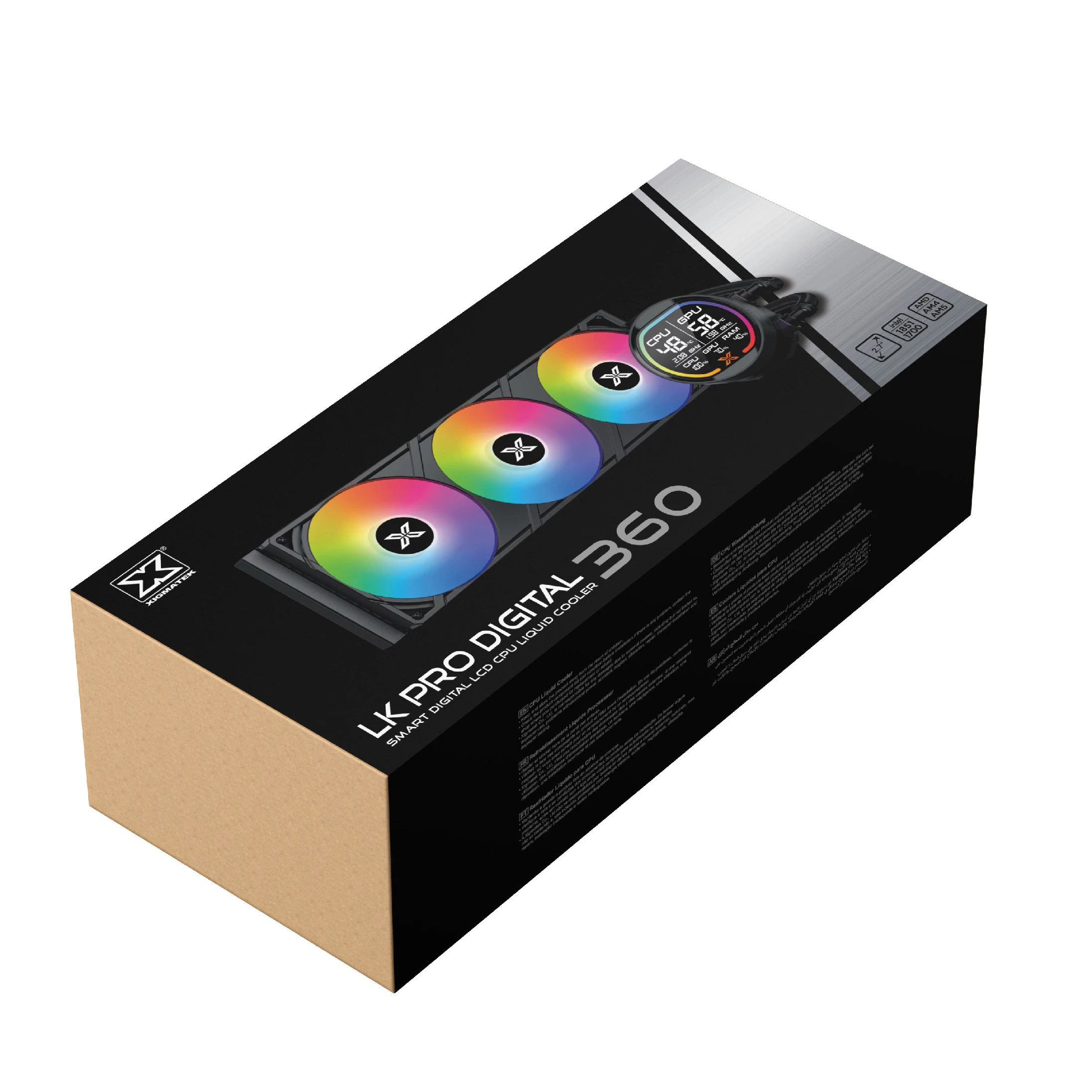 Водно охлаждане Xigmatek LK Pro 360 Digital 2.7 inch Digital LCD Display Water Cooling