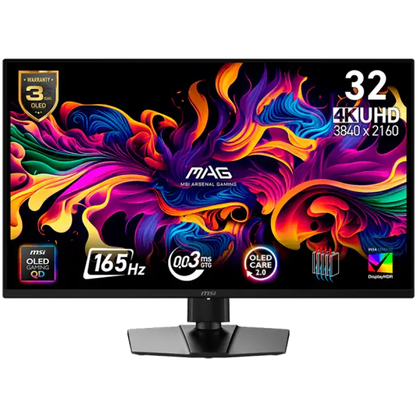 Монитор MSI MAG 322UP QD-OLED E16, 31.5", 3840 x 2160, 165Hz, 0.03ms 