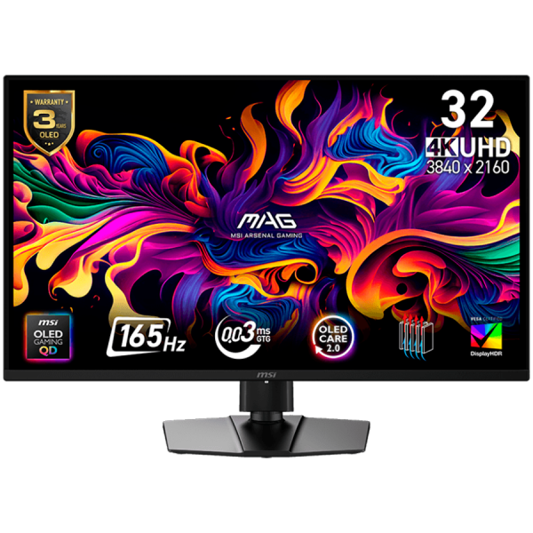 Монитор MSI MAG 322UP QD-OLED E16, 31.5", 3840 x 2160, 165Hz, 0.03ms 