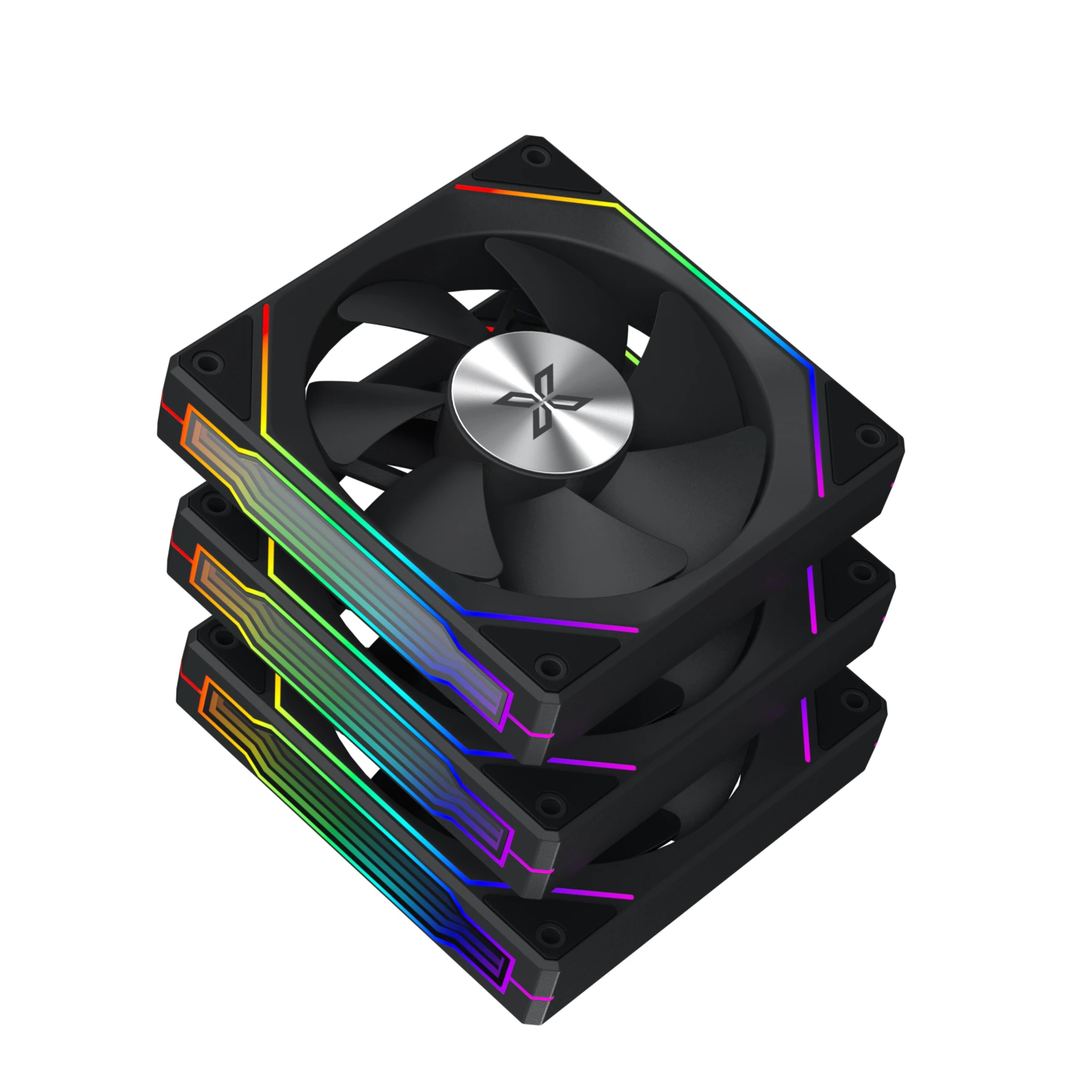 Вентилатори Xigmatek Infinity G22A, Infinity Mirror, A-RGB Fan Pack 3-in-1 3x120mm