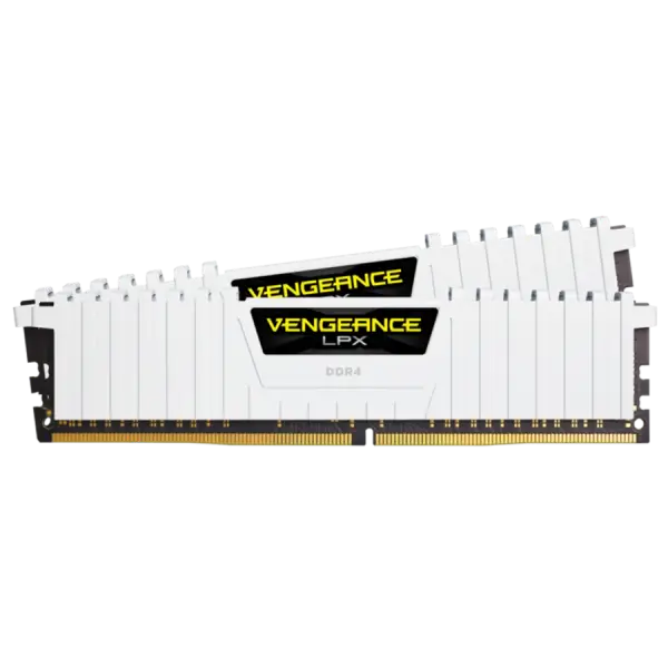 Памет Corsair VENGEANCE LPX 16GB (2x8GB) DDR4 3200MHz C16 White - CMK16GX4M2E3200C16W