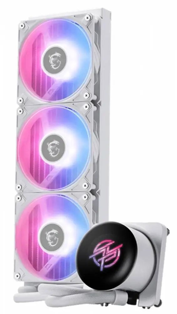 Водно охлаждане MSI MPG CORELIQUID P13 360, LCD 2.1” IPS, White