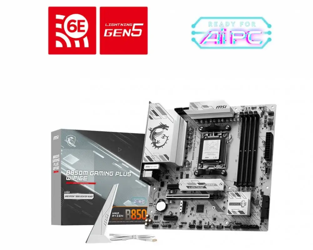 Дънна платка MSI B850M GAMING PLUS WIFI6E AM5
