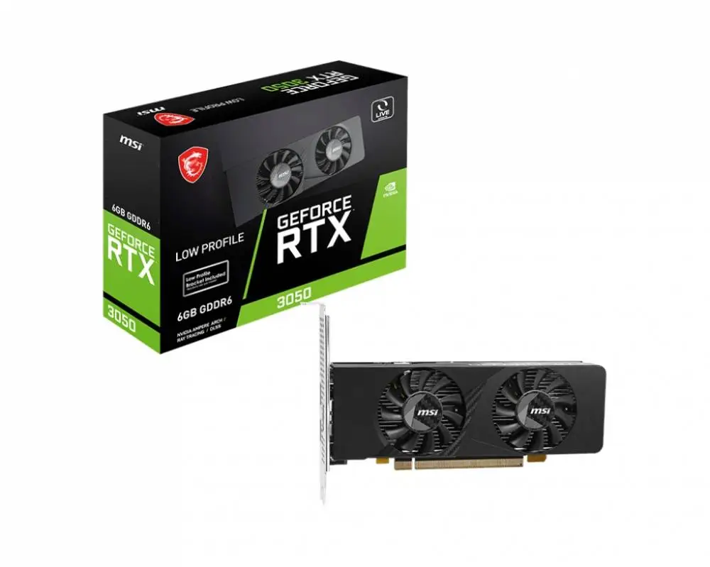 Видео карта MSI GeForce RTX 3050 LP E 6G OC - 912-V812-213