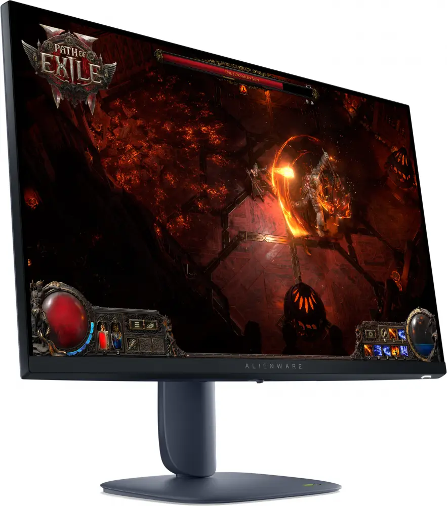 Геймърски монитор Alienware AW2725DM - 27" Fast IPS WQHD(2560x1440) 180Hz, 1ms, G-Sync Compatible