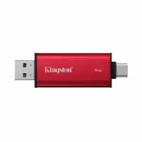 Флаш памет Kingston Dual USB-A/C Portable SSD 1TB - Black/Red
