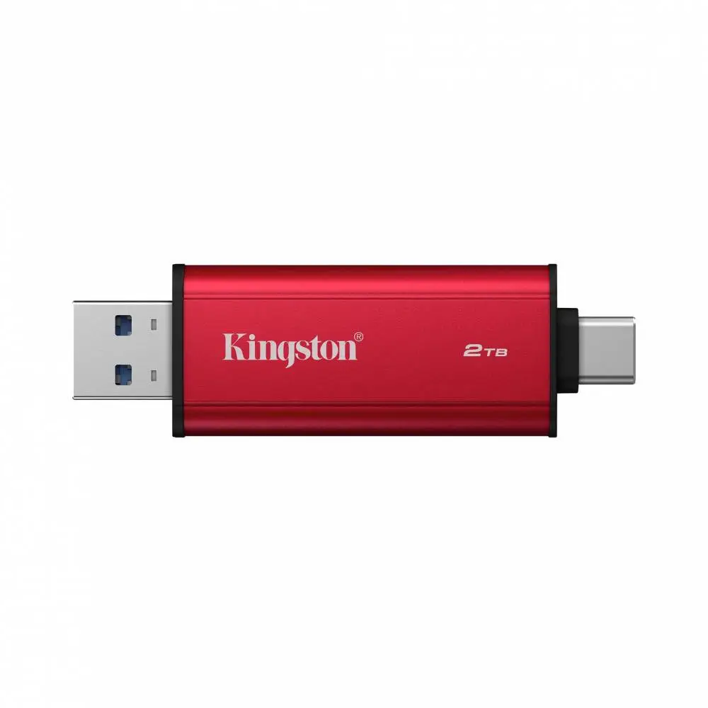 Флаш памет Kingston Dual USB-A/C Portable SSD 2TB - Black/Red