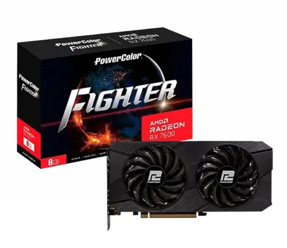 Κάρτα γραφικών POWERCOLOR RX 7600 Fighter V2 8GB GDDR6