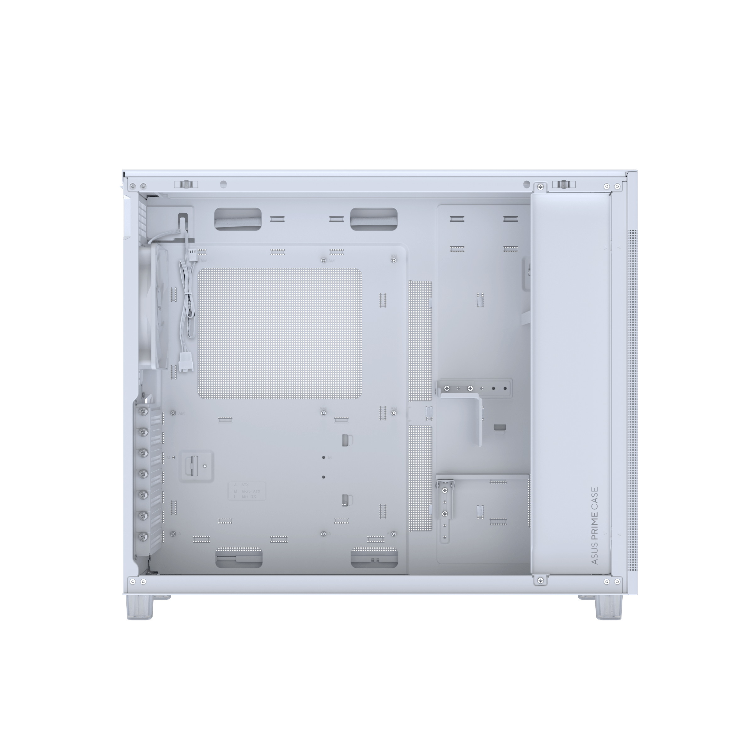 Кутия ASUS PRIME AP303 TG Compact ATX Case White