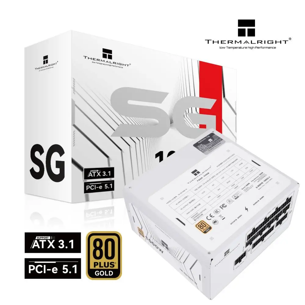 Захранване Thermalright TR-SG1000-W White 1000W Gold, ATX 3.1, Full Modular PSU