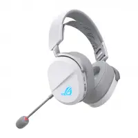 Геймърски безжични слушалки ASUS ROG Pelta White - USB-C, Aura Sync RGB