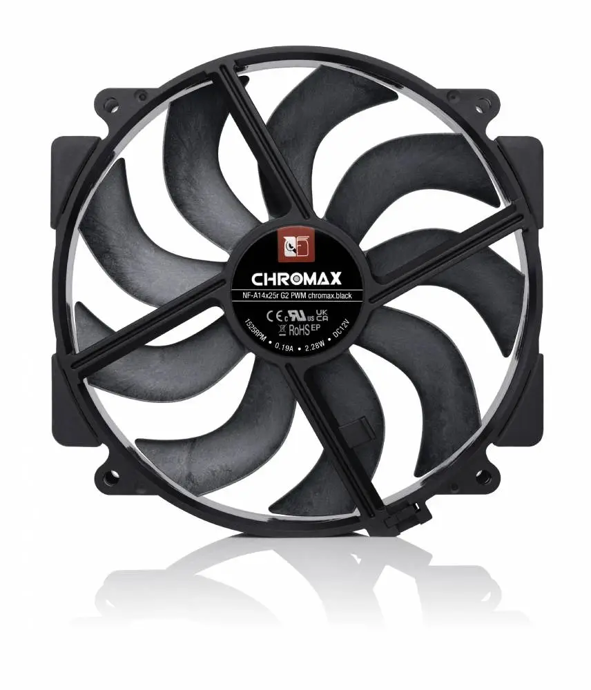 Вентилатор Noctua NF-A14x25r G2 PWM chromax.black Fan 140mm