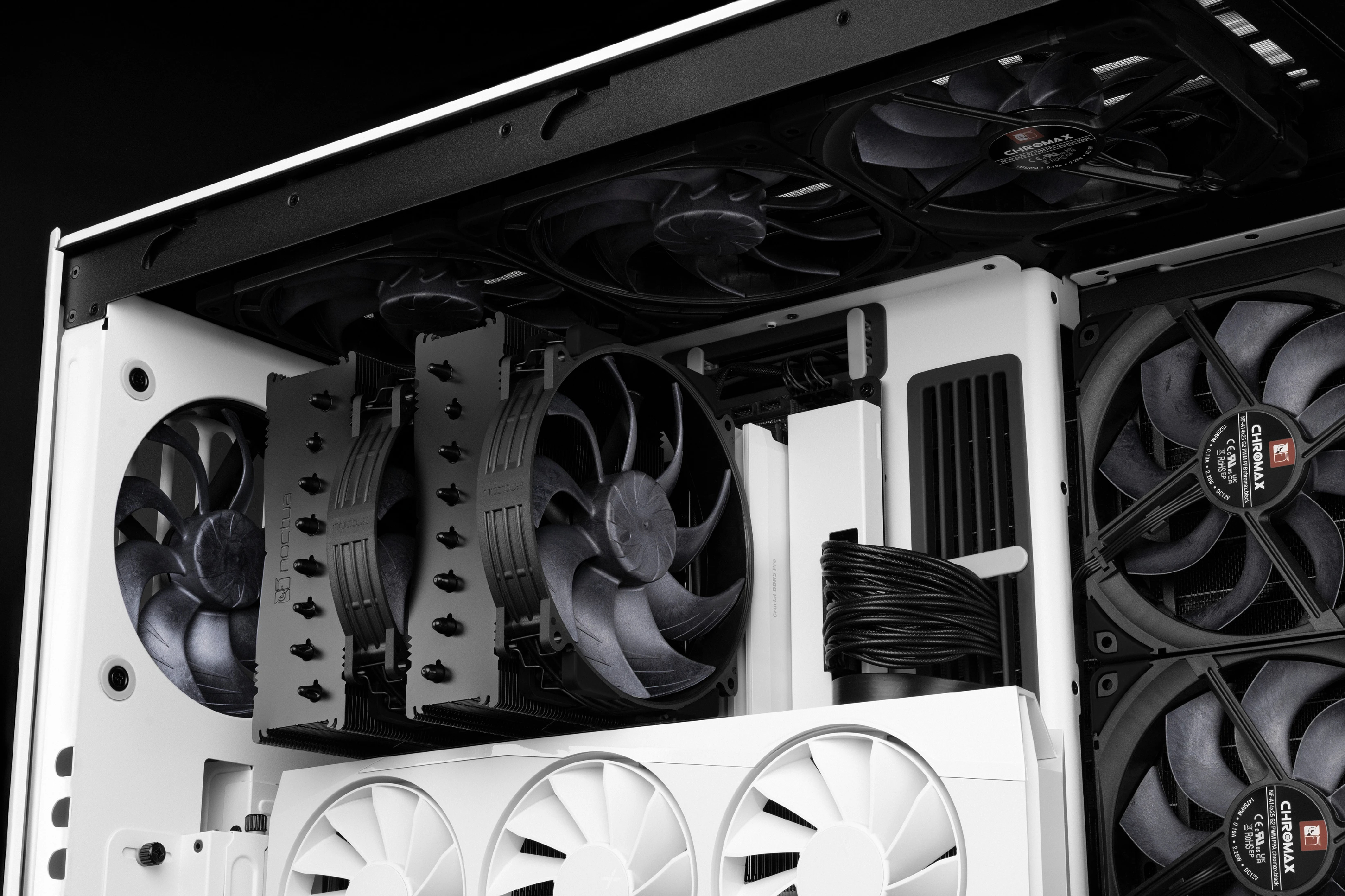 Вентилатор Noctua NF-A14x25r G2 PWM chromax.black Fan 140mm
