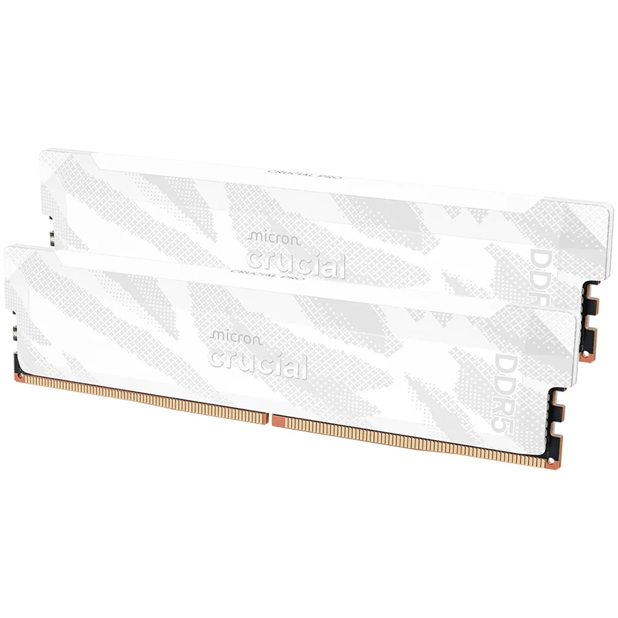 Памет Crucial Pro OC 32GB (2X16GB) DDR5 6400MHz CL32 White - CP2K16G64C32U5W 
