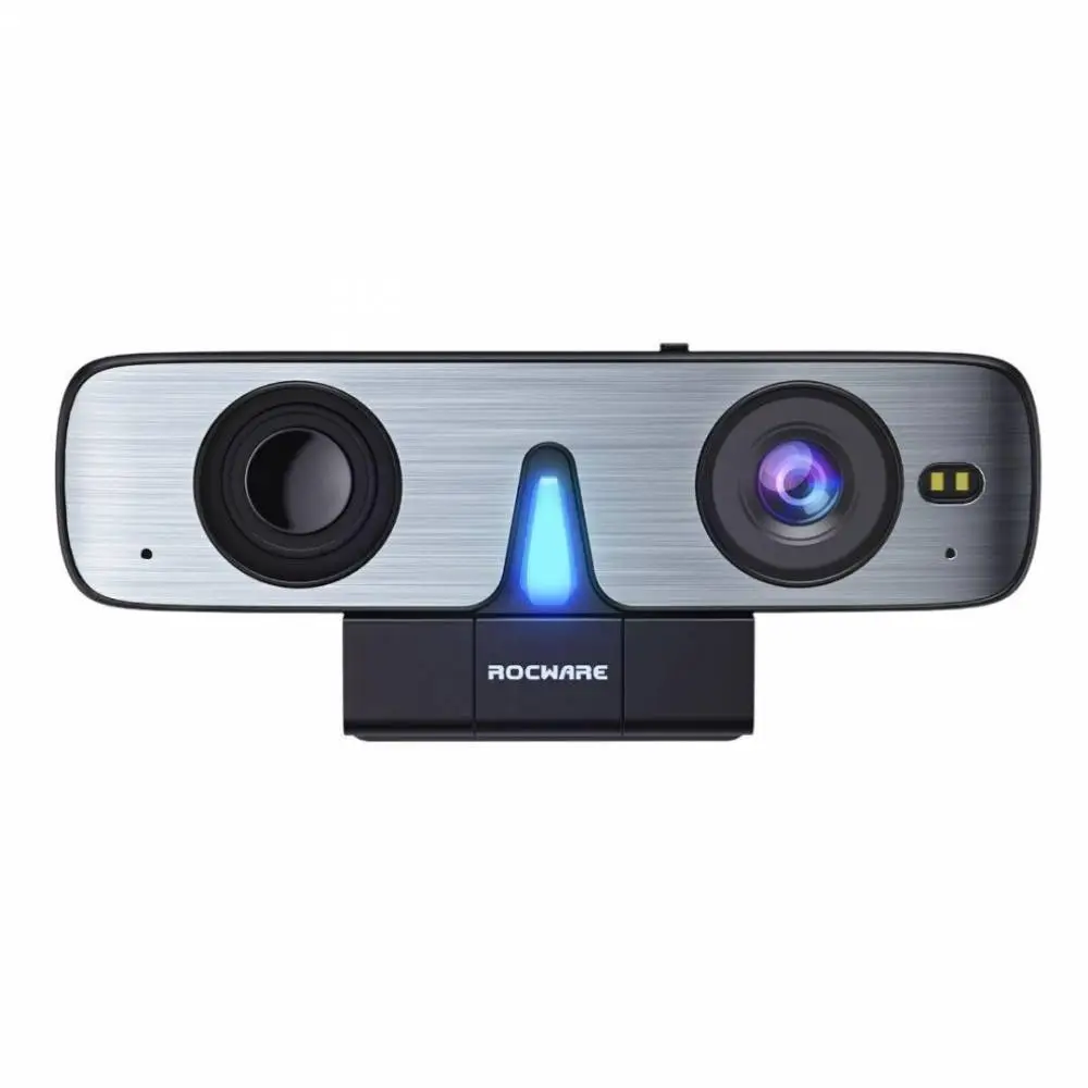 ROCWARE RC08P Уеб камера 2K,90 градуса,4x зуум, USB 2.0,USB-C