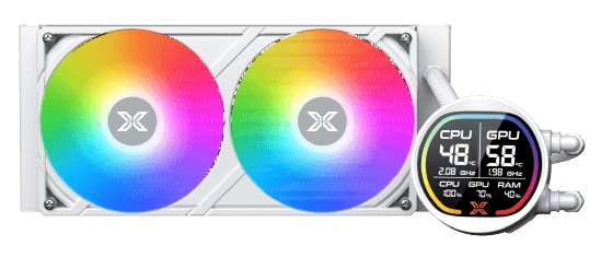 Refroidissement liquide XIGMATEK LK PRO 240 DIGITAL ARCTIC, 240mm. ARGB, LCD Display