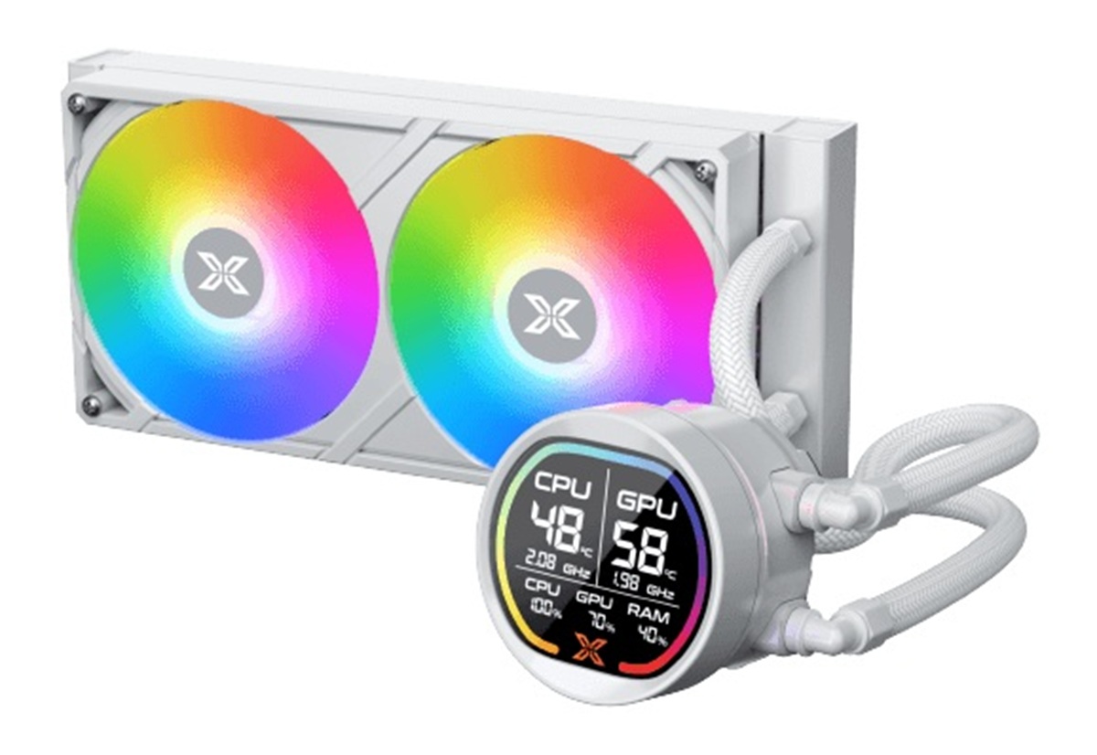 Refroidissement liquide XIGMATEK LK PRO 240 DIGITAL ARCTIC, 240mm. ARGB, LCD Display
