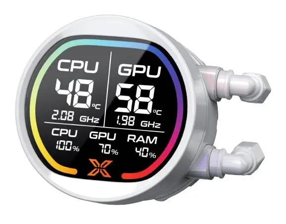 Водно охлаждане XIGMATEK LK PRO 240 DIGITAL ARCTIC, 240mm. ARGB, LCD Display
