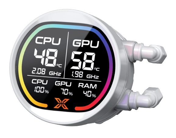 Refroidissement liquide XIGMATEK LK PRO 240 DIGITAL ARCTIC, 240mm. ARGB, LCD Display