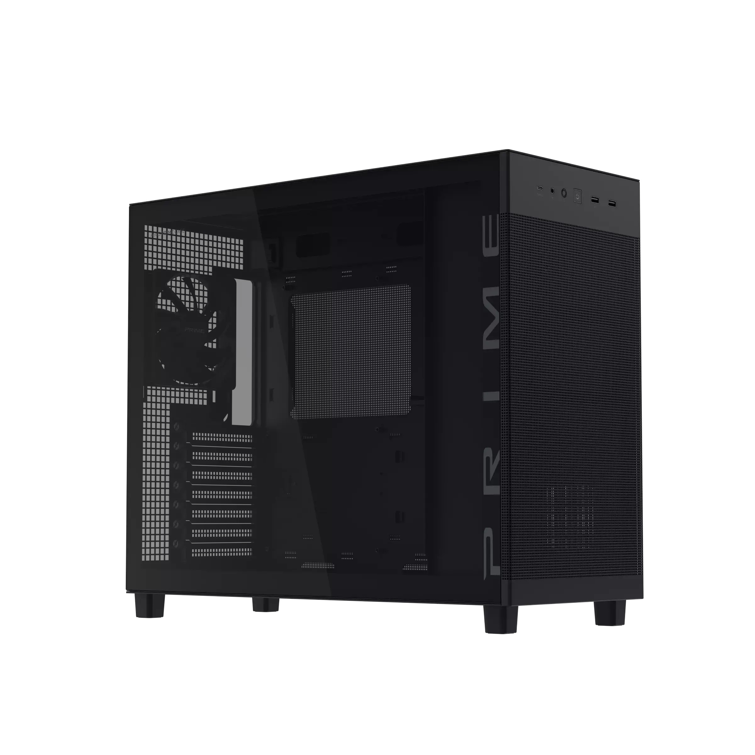 Кутия ASUS PRIME AP303 TG Compact ATX Case Black