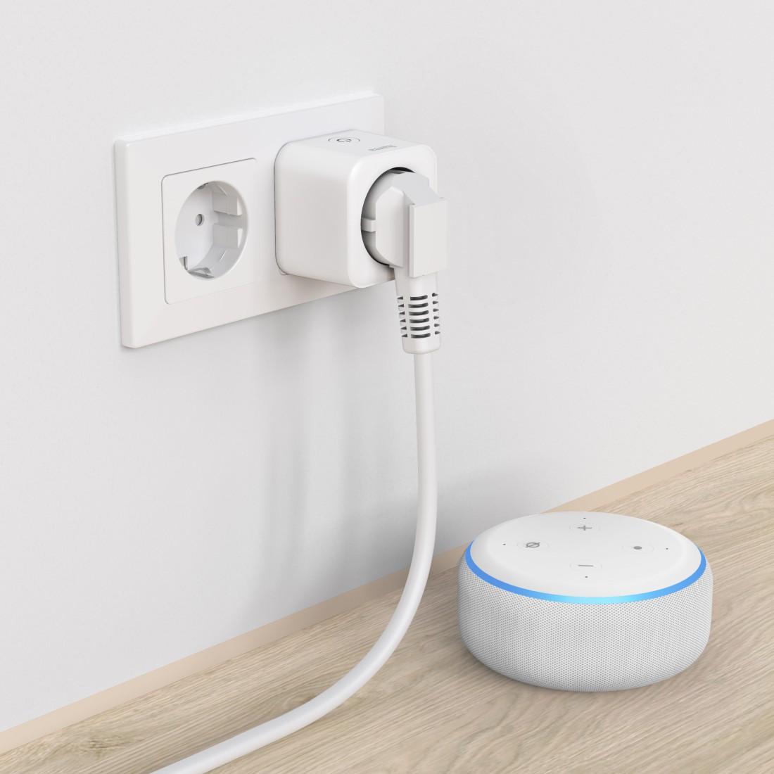 HAMA Смарт мини контакт, Wi-Fi, Гласов контрол, 3680 W