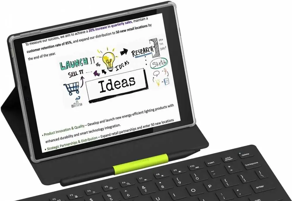 Таблет и четец Hanspreee Lumo Paper 7.8", 64 GB, в комплект с калъф Smart Folio