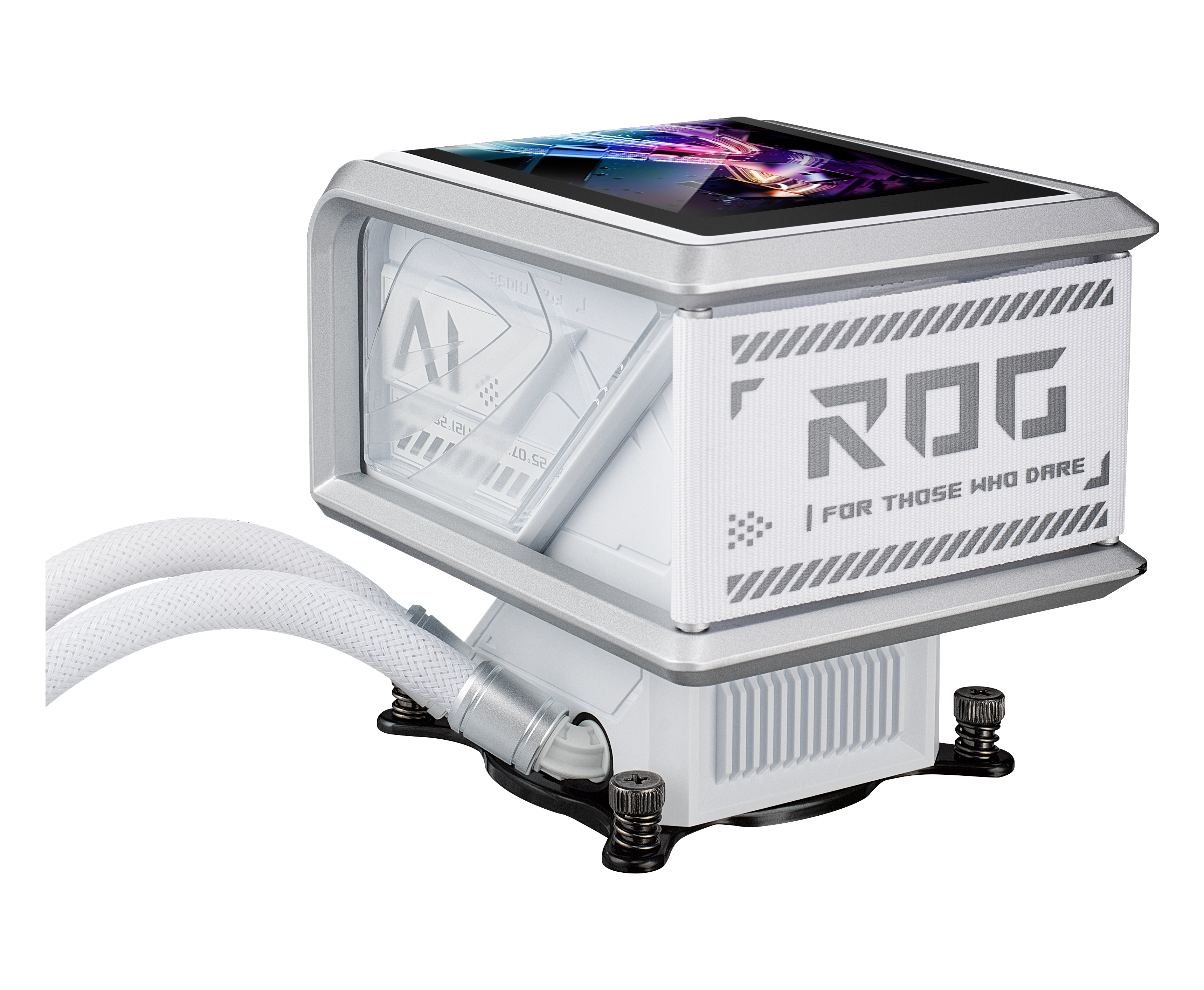 Охладител за процесор ASUS ROG Ryuo IV SLC 360 White Edition ARGB 6.67" Curved AMOLED Display