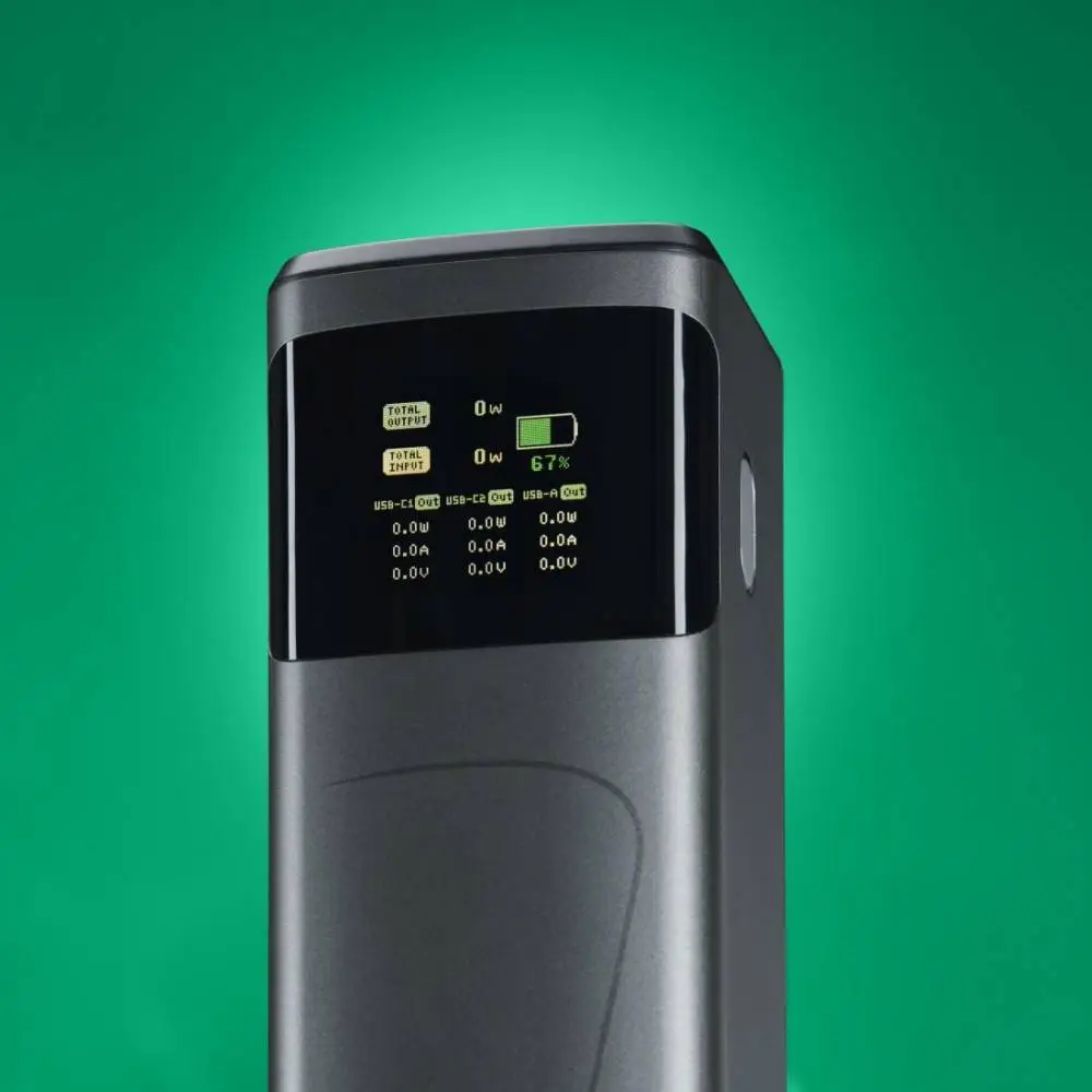 HAMA Външна батерия „High Power“, 200 W, 24000 mAh, 2x USB-C, USB-A, бързо зареждане