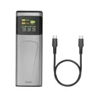 HAMA Външна батерия &bdquo;High Power&ldquo;, 200 W, 24000 mAh, 2x USB-C, USB-A, бързо зареждане
