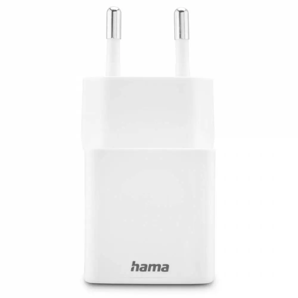 HAMA Бързо мини зарядно 1x USB-C, 1x USB-A, PD, 20 W, бяло
