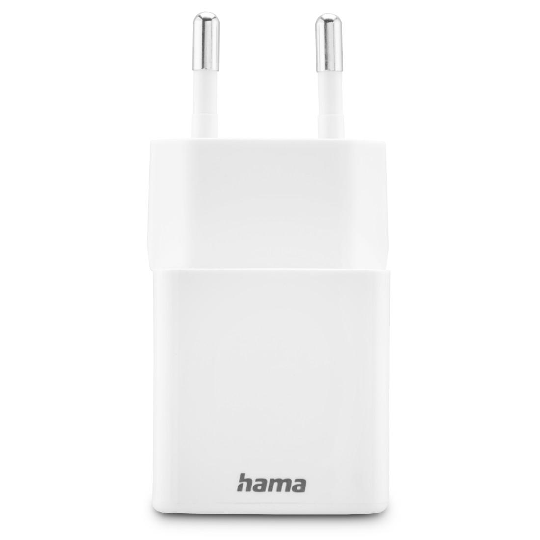 HAMA Бързо мини зарядно 1x USB-C, 1x USB-A, PD, 20 W, бяло