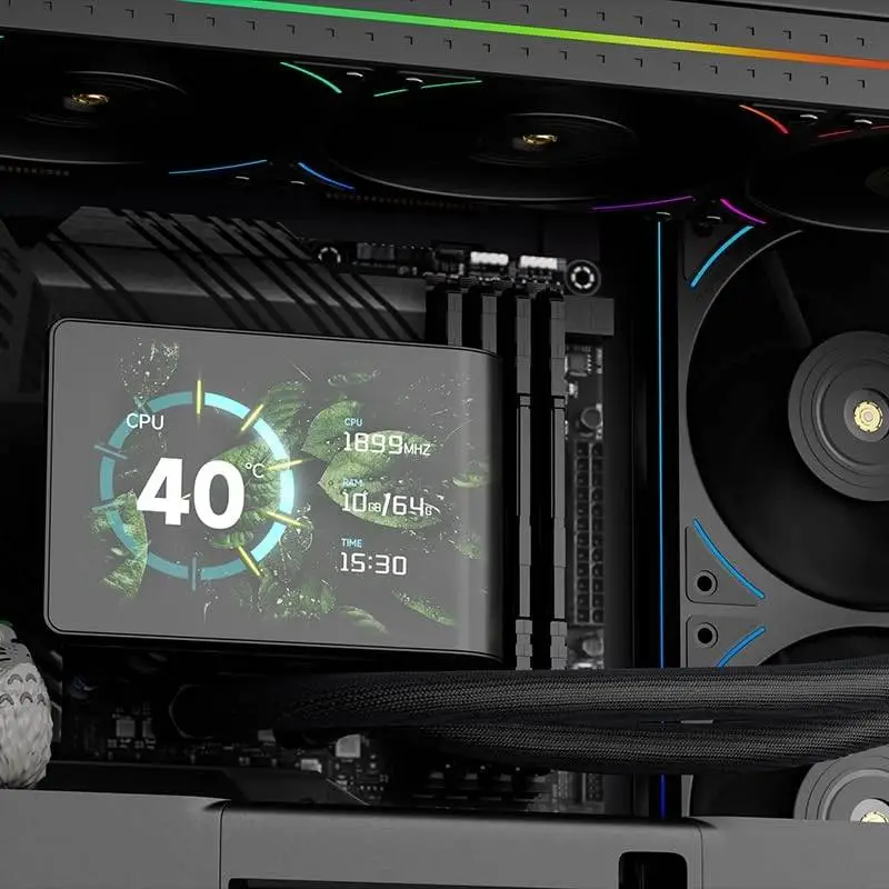 Водно охлаждане Thermalright WONDER VISION 360 UB ARGB Black Water Cooling - 6.67 inch Curve OLED Display