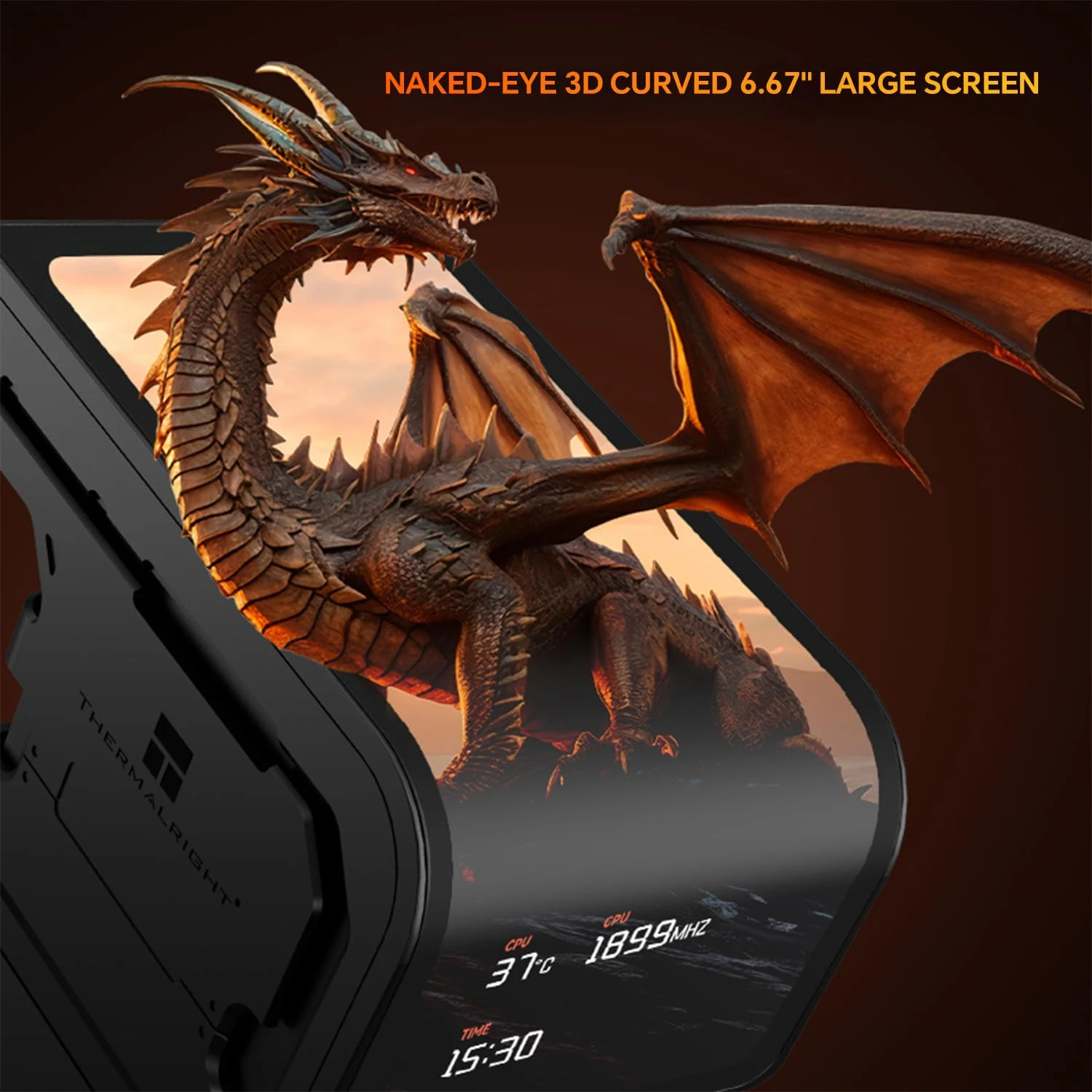 Водно охлаждане Thermalright WONDER VISION 360 UB ARGB Black Water Cooling - 6.67 inch Curve OLED Display