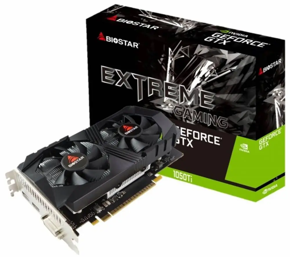 Видео карта BIOSTAR GeForce GTX 1050 Ti 4GB GDDR5