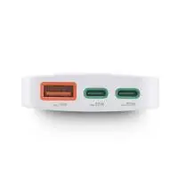 HAMA Бързо мини зарядно, 65W, 2x USB-C, 1x USB-A, PD, плоско, бяло