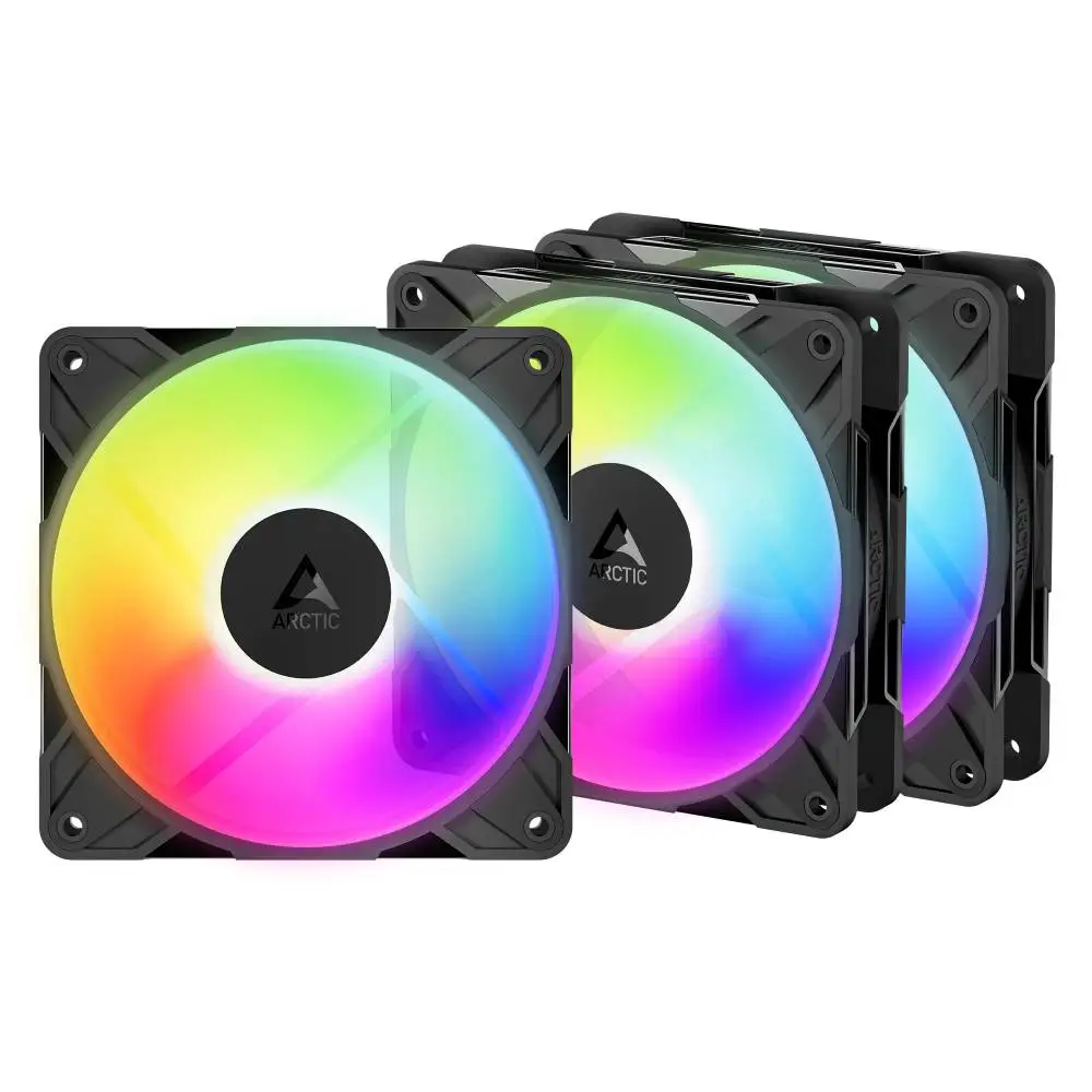 Arctic Kit ventole Fan Pack 3-in-1 - P12 Pro Reverse A-RGB (Nero)