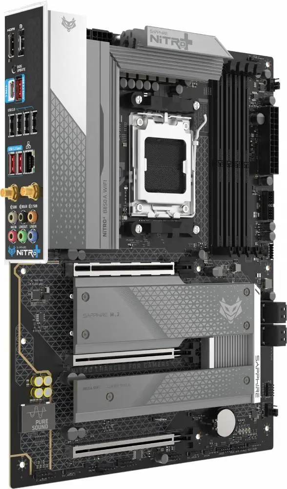 Дънна платка SAPPHIRE AMD B850 NITRO+ WiFi7 AM5 - 52123-03-40G