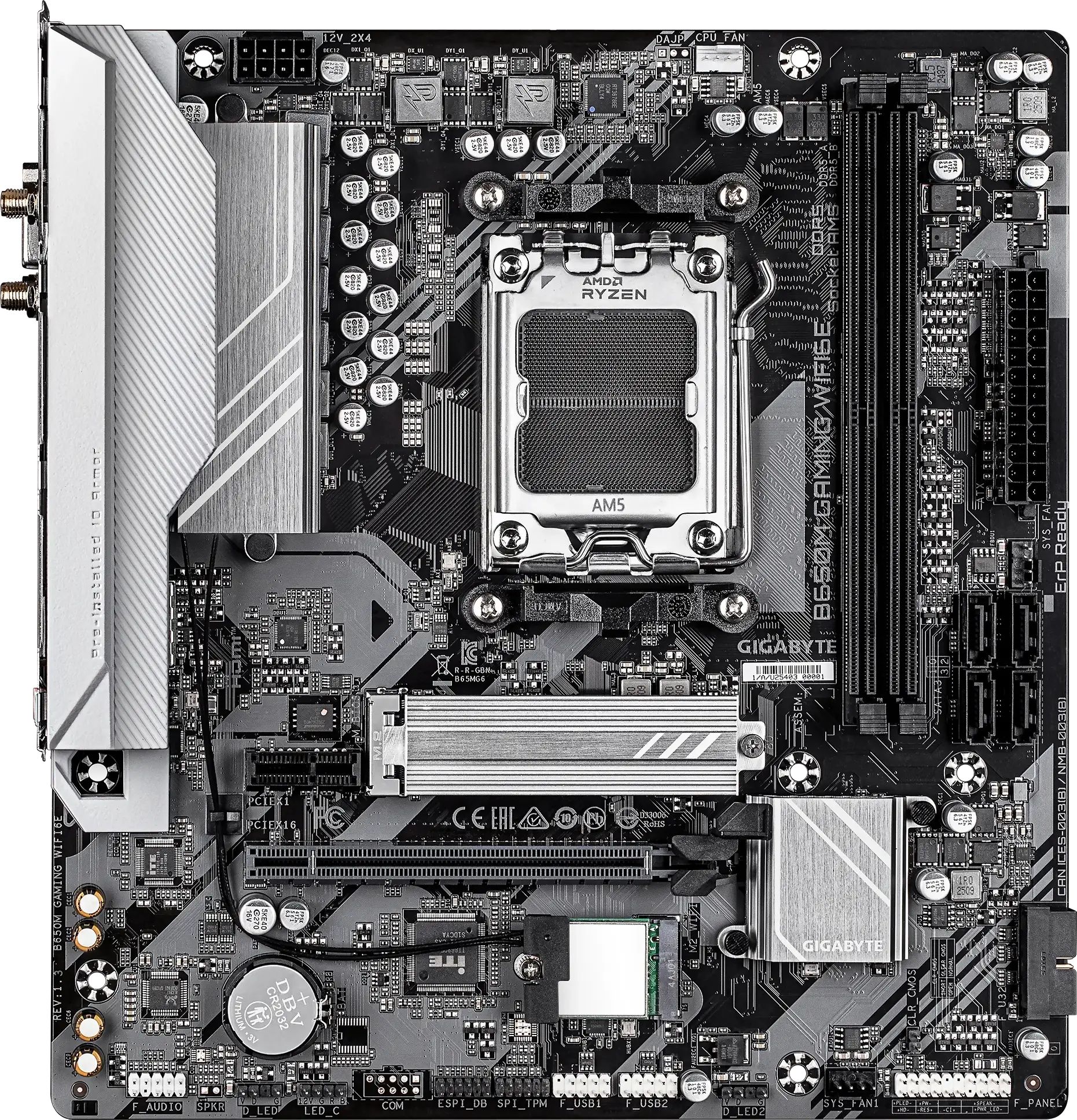 Дънна платка GIGABYTE B650M GAMING WIFI6E 1.3V AM5
