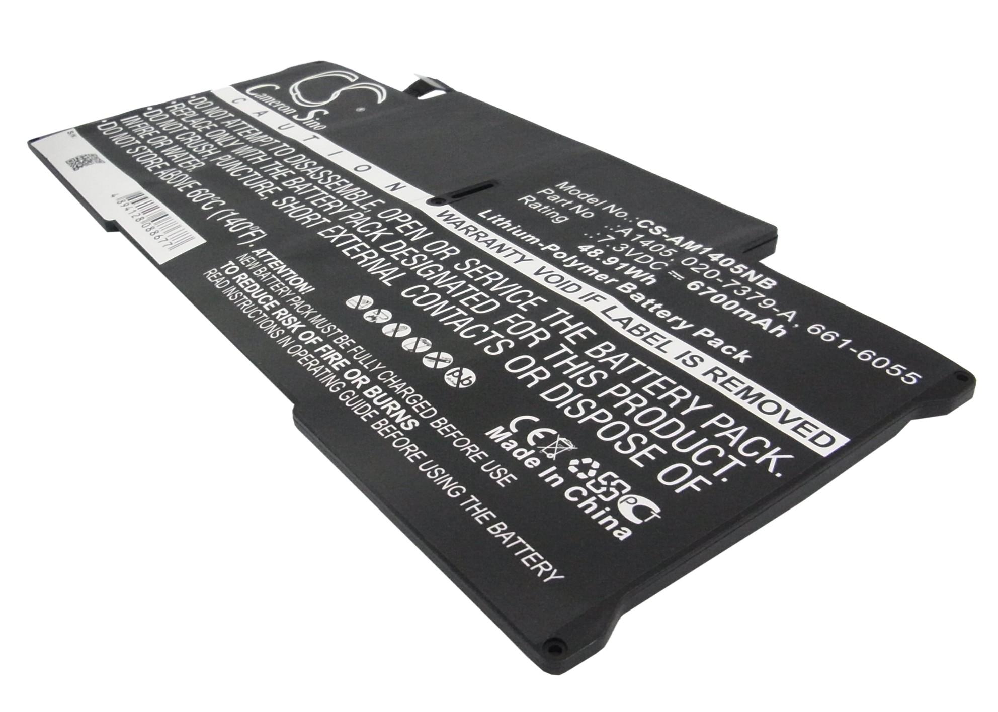 Аккумулятор для ноутбука Apple MacBook Air 13" A1466 2012 LiPo 7,3V 6700mAh CAMERON SINO