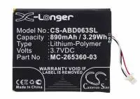 Батерия за електронна книга AMAZON Kindle 7, Kindle 8 58-000083  3,7V  890mAh LiPo CAMERON SINO