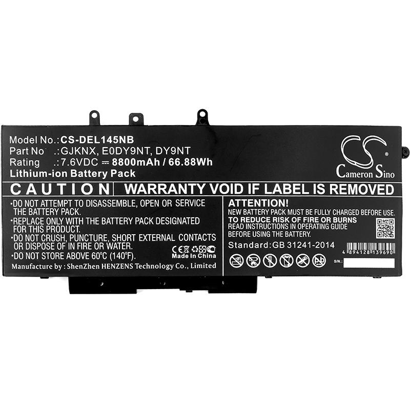 Batterie pour ordinateur portable DELL Latitude 14 5490, Latitude 15 5590, Precision 3520 LiIon 7.6V 8800mAh CAMERON SINO