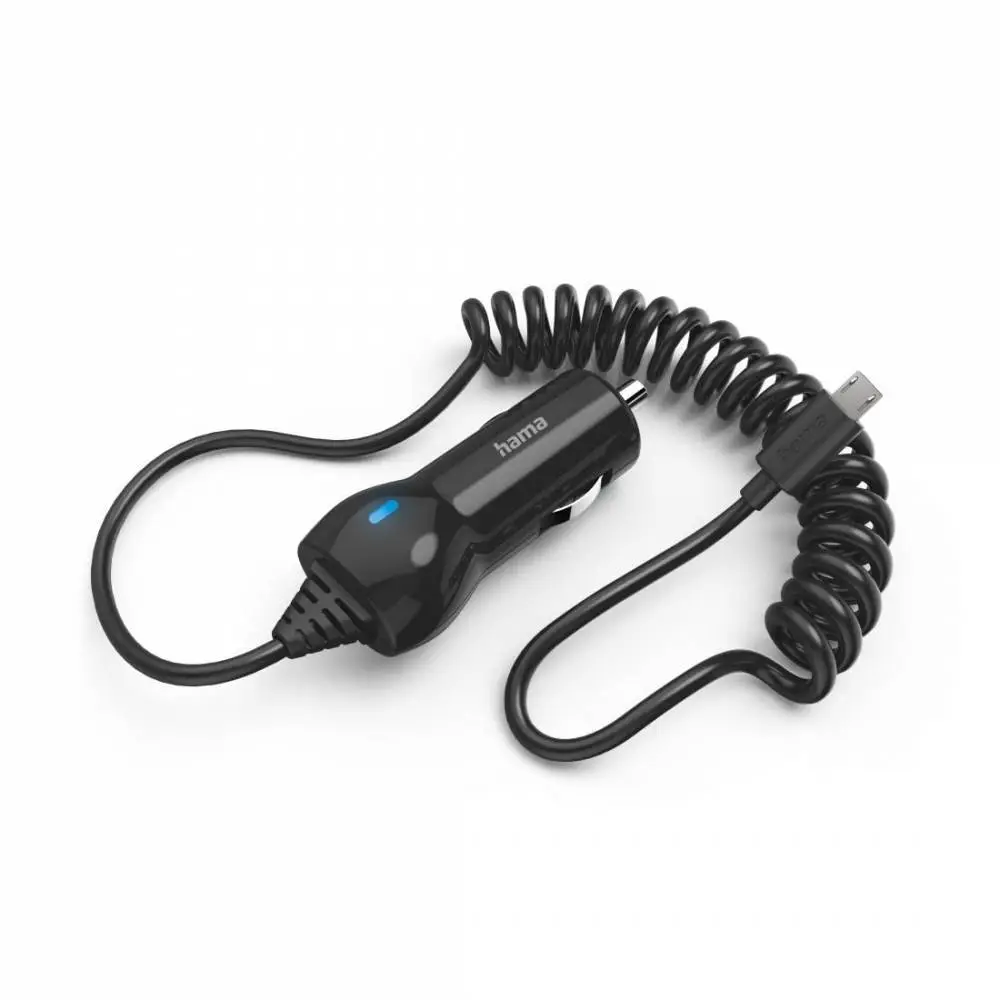 HAMA Зарядно за кола с Micro USB кабел, 6 W, 1,0 m, черно