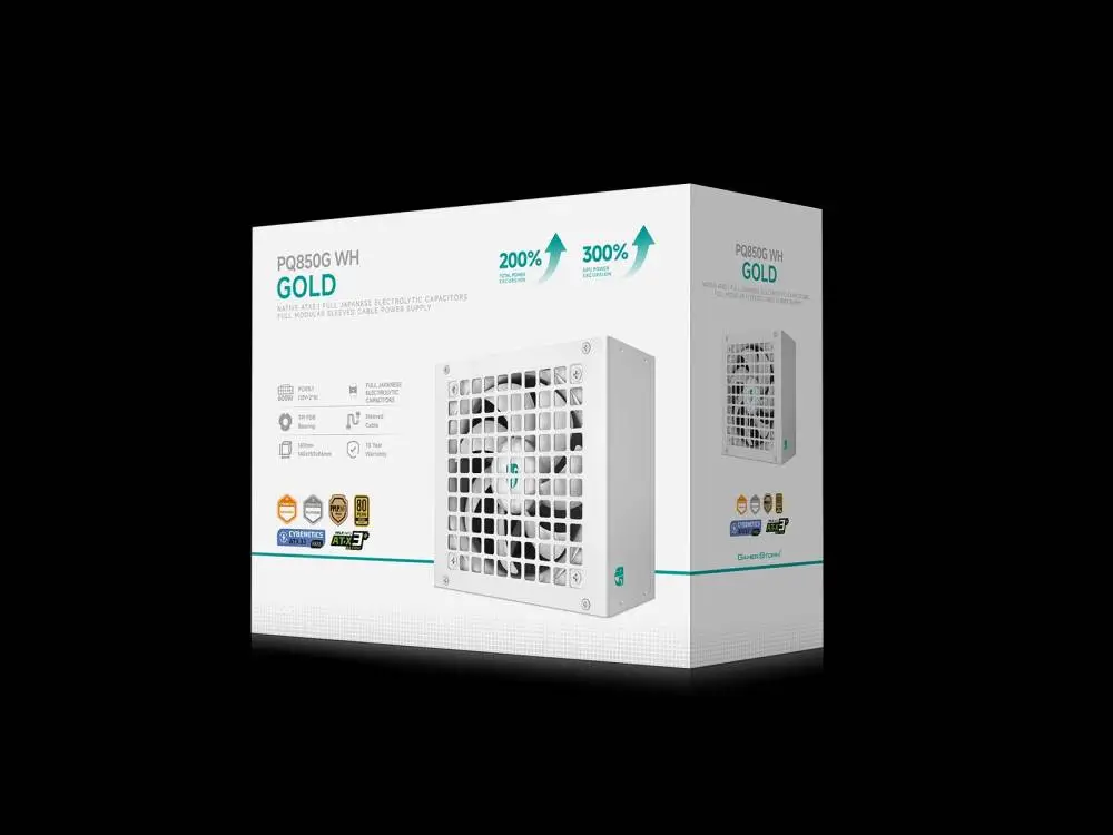 Захранване DeepCool PQ850G WH PSU ATX 3.1 850W Gold, Full Modular